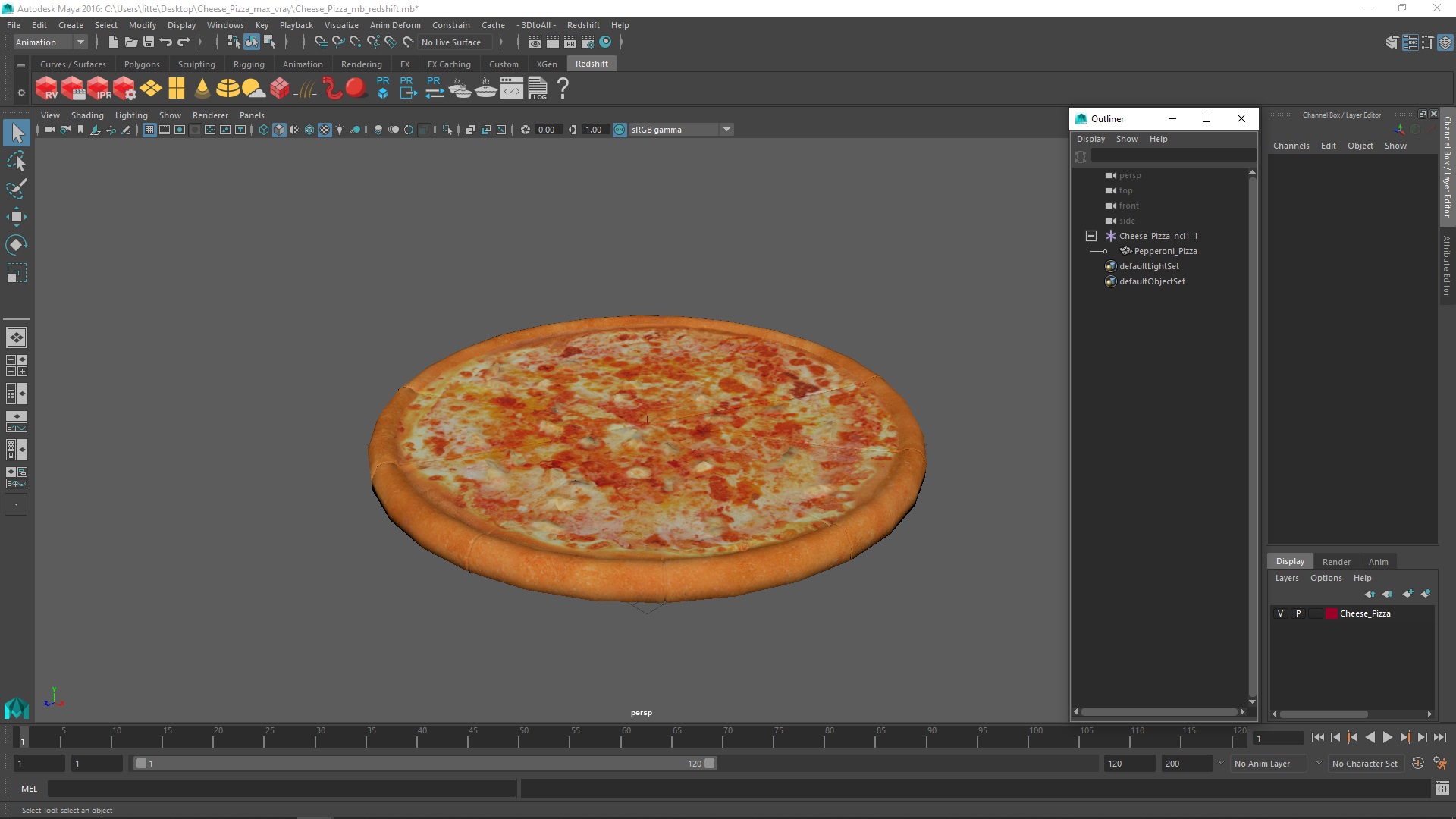 Cheese Pizza 3D