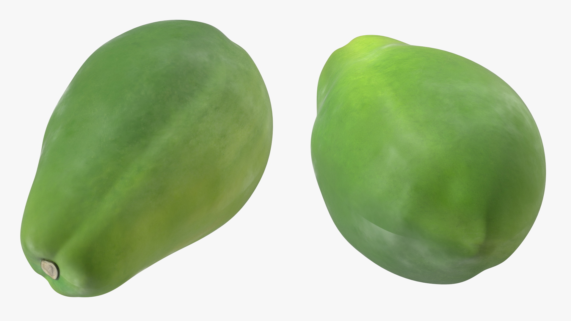 Papaw Fruit Green 3D