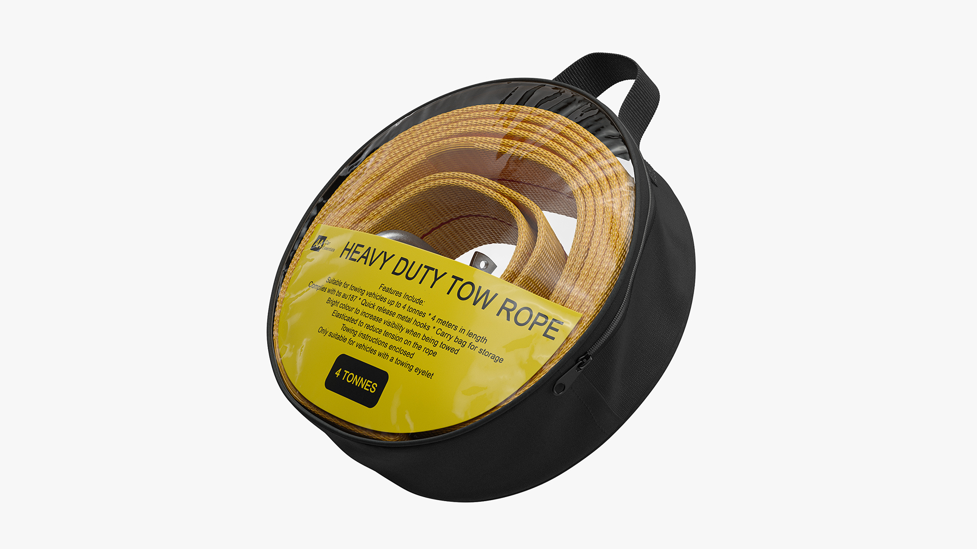 3D Tow Rope AA Car Essentials Packed model