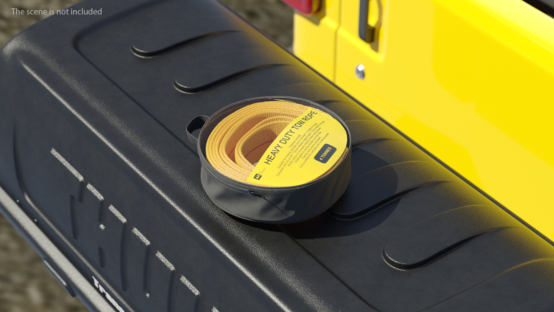 3D Tow Rope AA Car Essentials Packed model