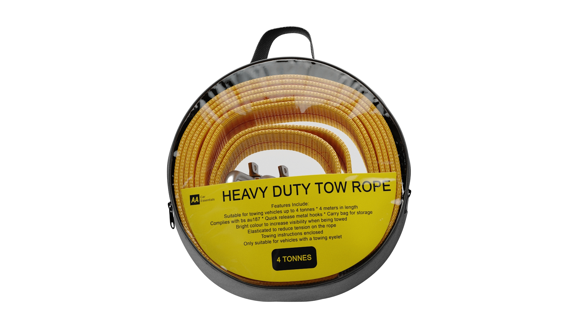 3D Tow Rope AA Car Essentials Packed model
