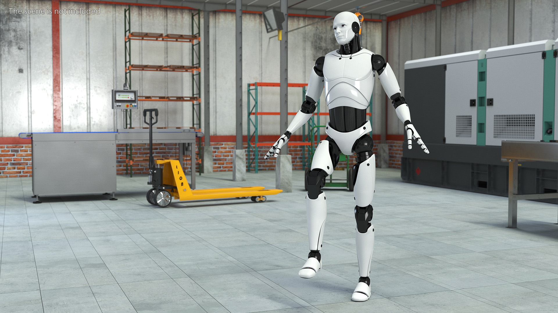 Male Cyborg Rigged for Cinema 4D 3D