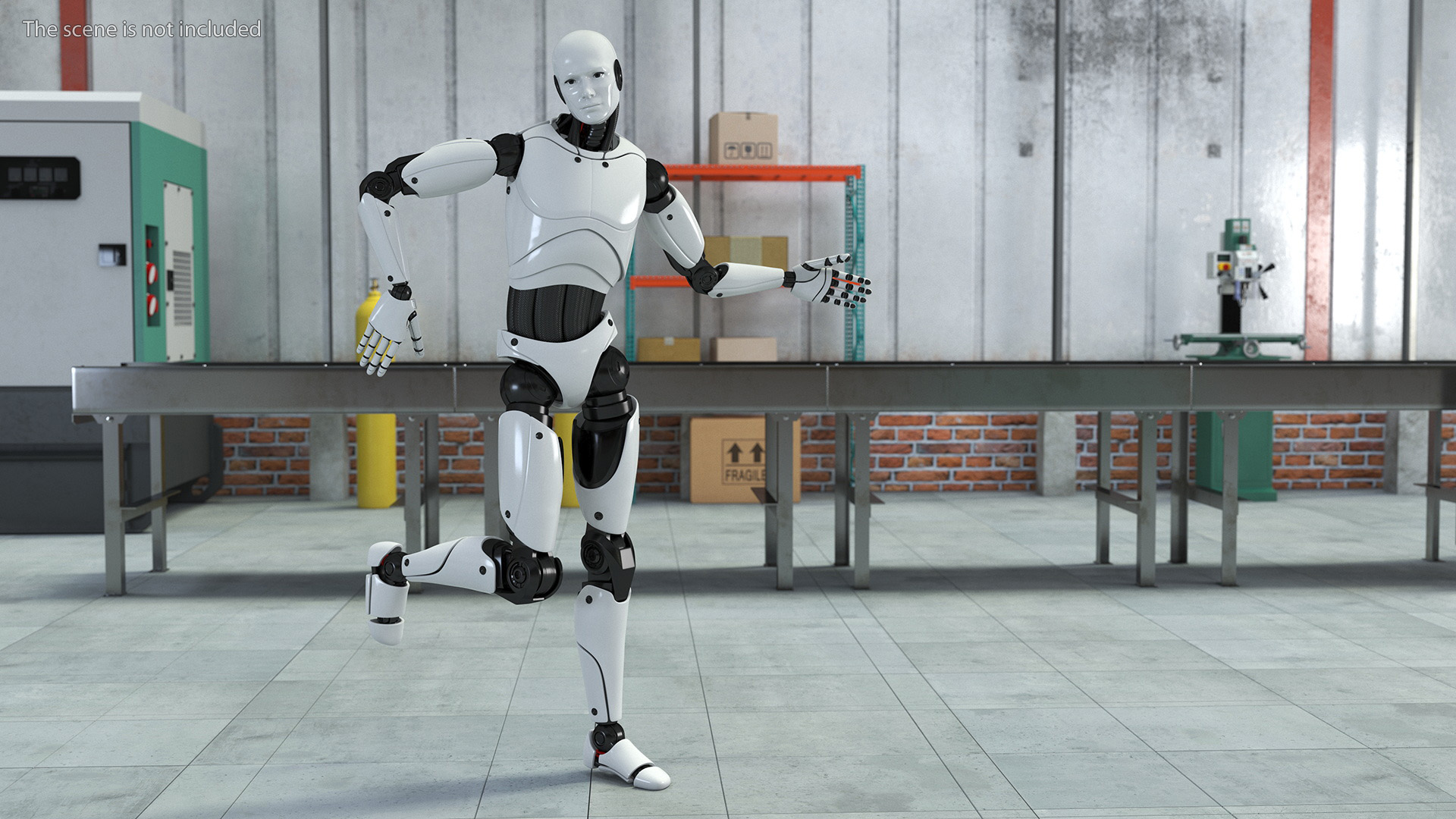 Male Cyborg Rigged for Cinema 4D 3D