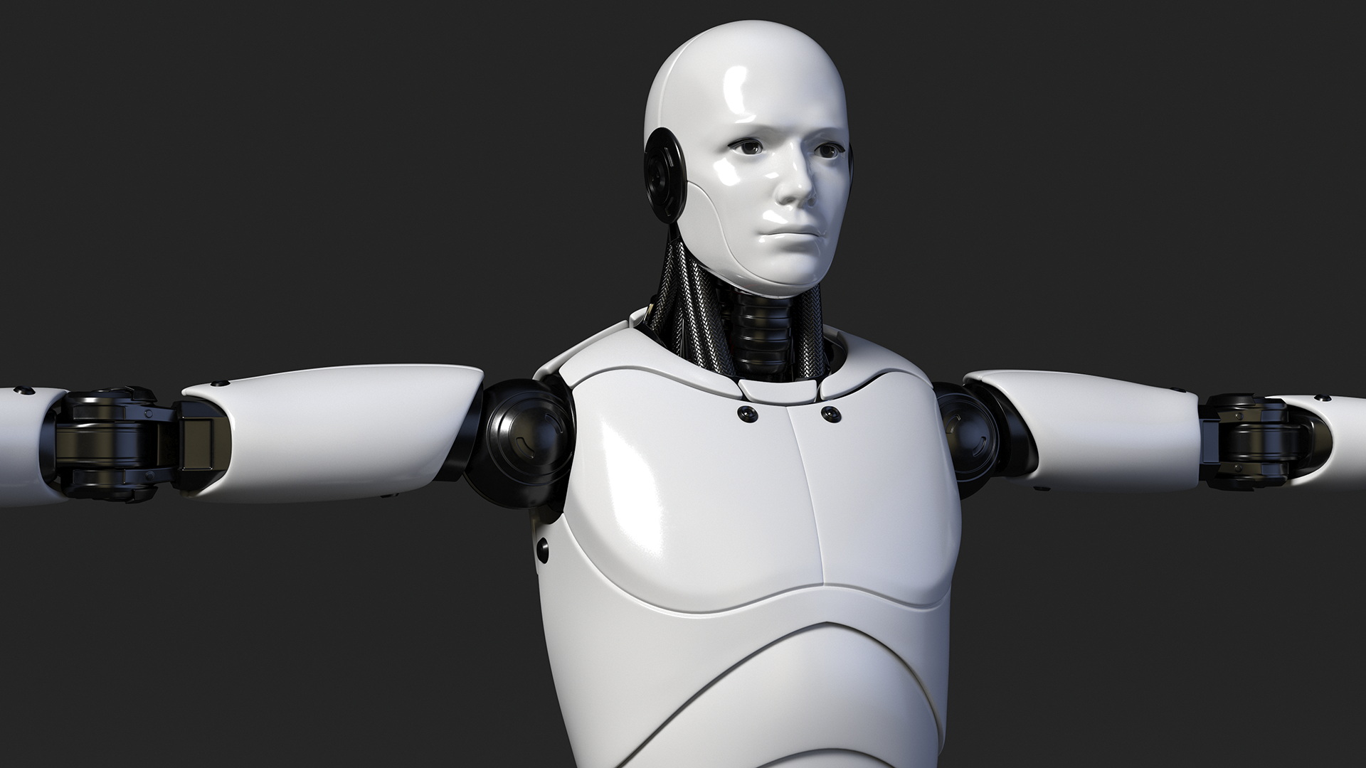 Male Cyborg Rigged for Cinema 4D 3D