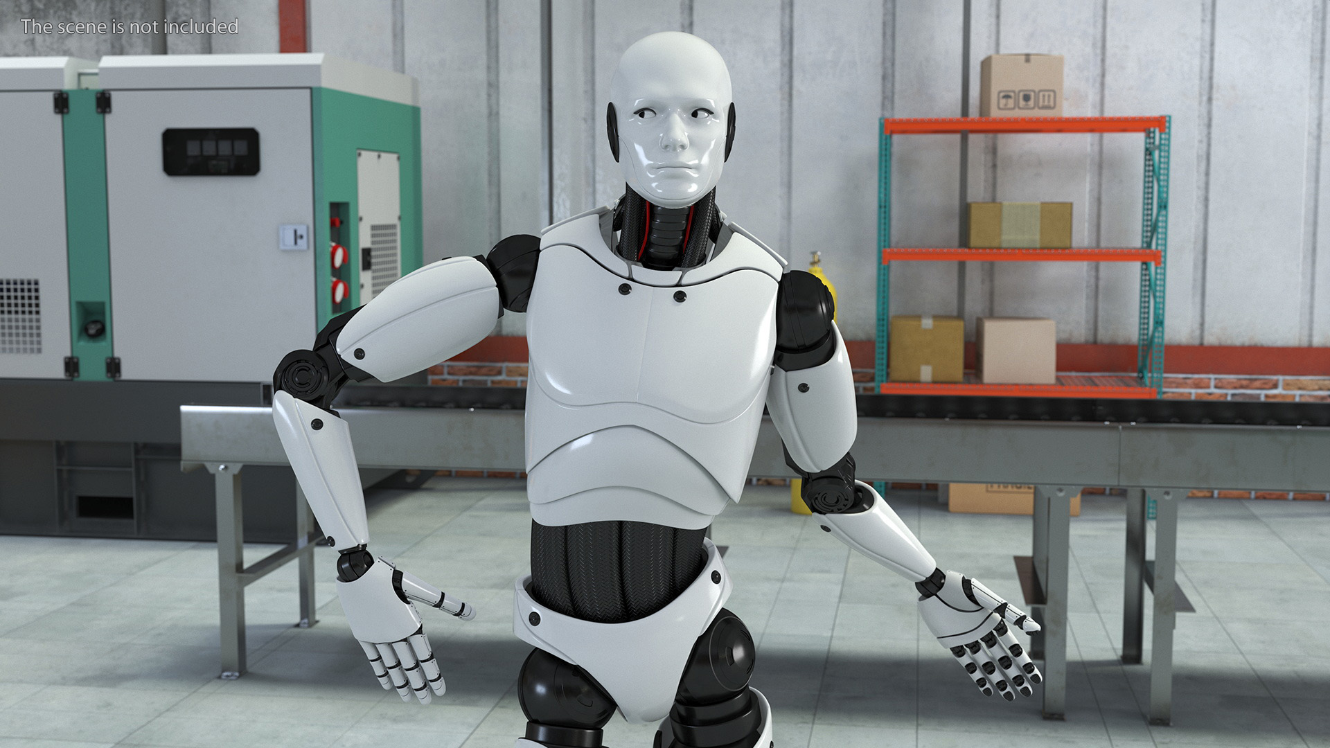 Male Cyborg Rigged for Cinema 4D 3D