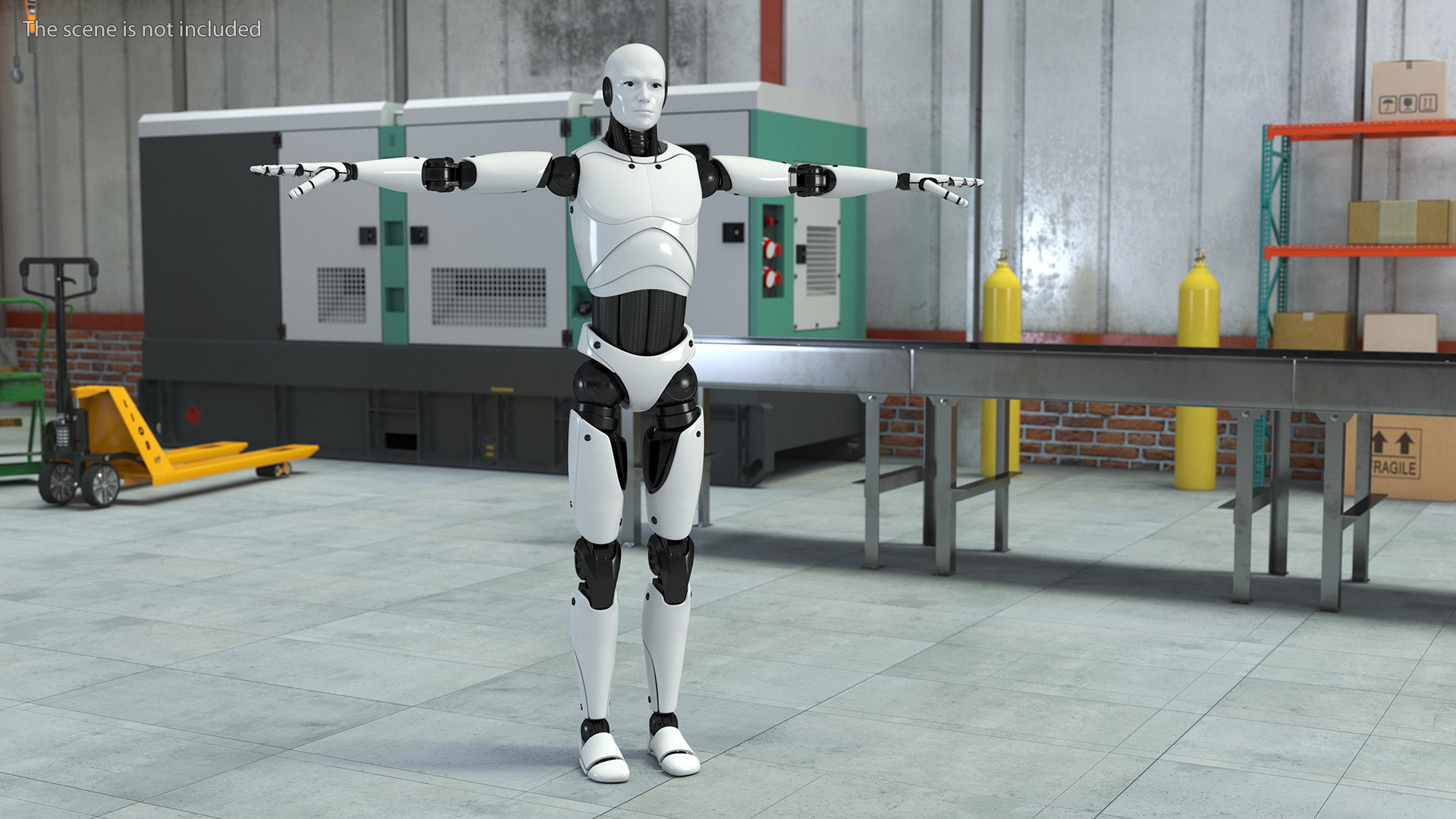 Male Cyborg Rigged for Cinema 4D 3D