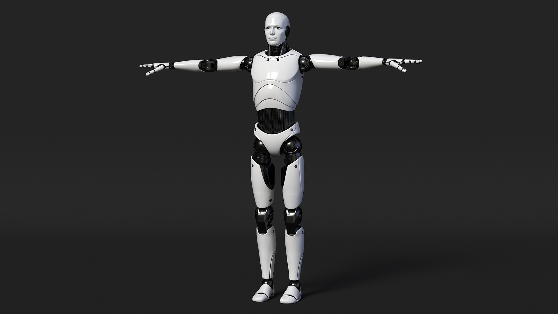 Male Cyborg Rigged for Cinema 4D 3D