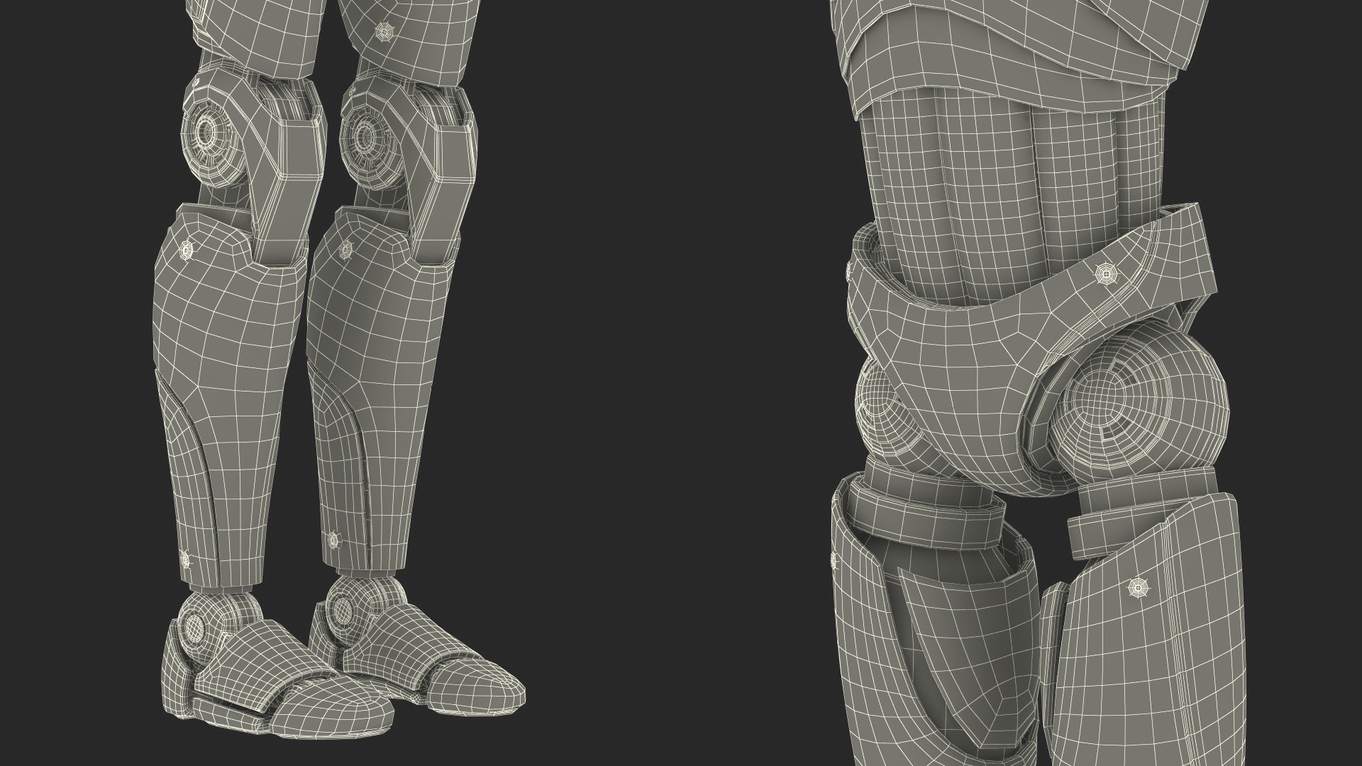 Male Cyborg Rigged for Cinema 4D 3D