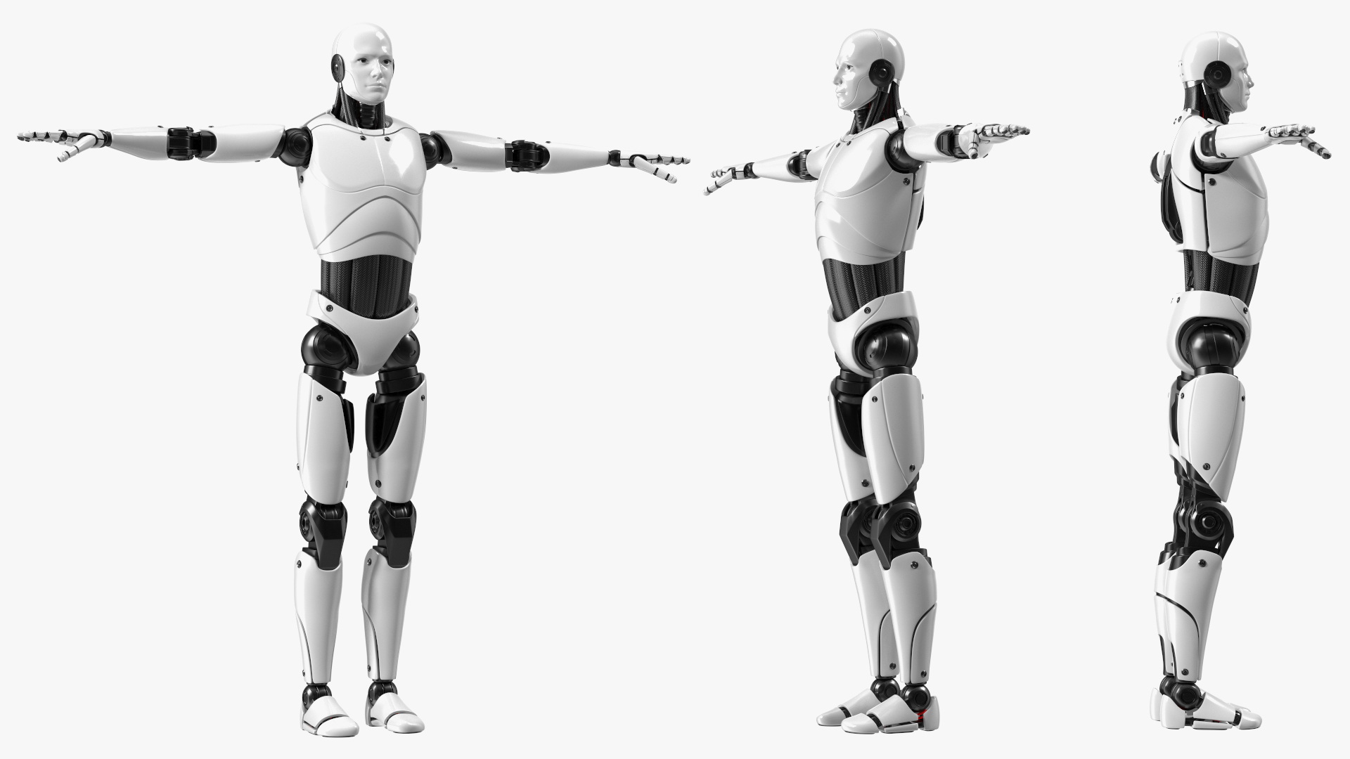 Male Cyborg Rigged for Cinema 4D 3D