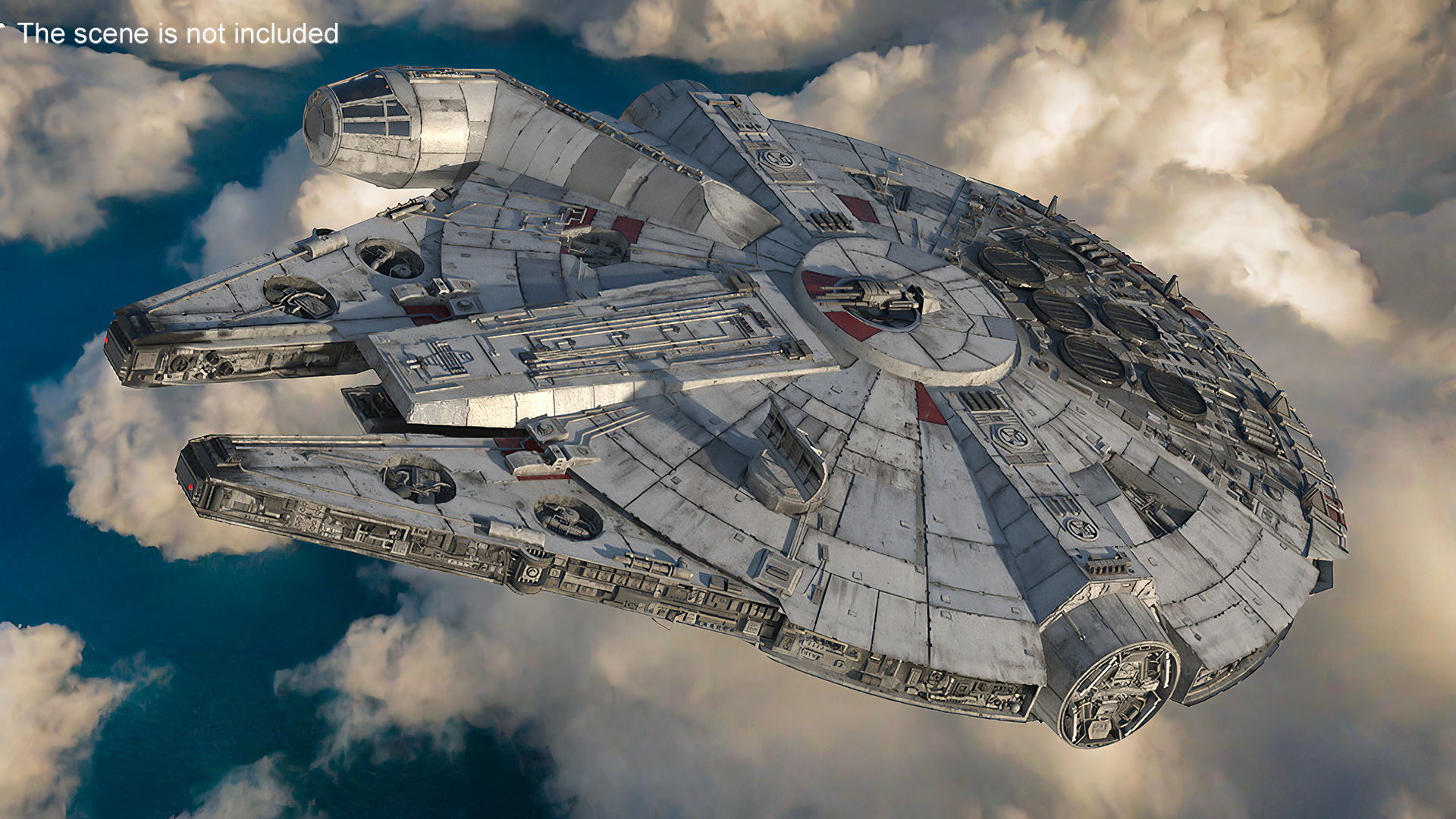 3D Millennium Falcon Simple Interior model