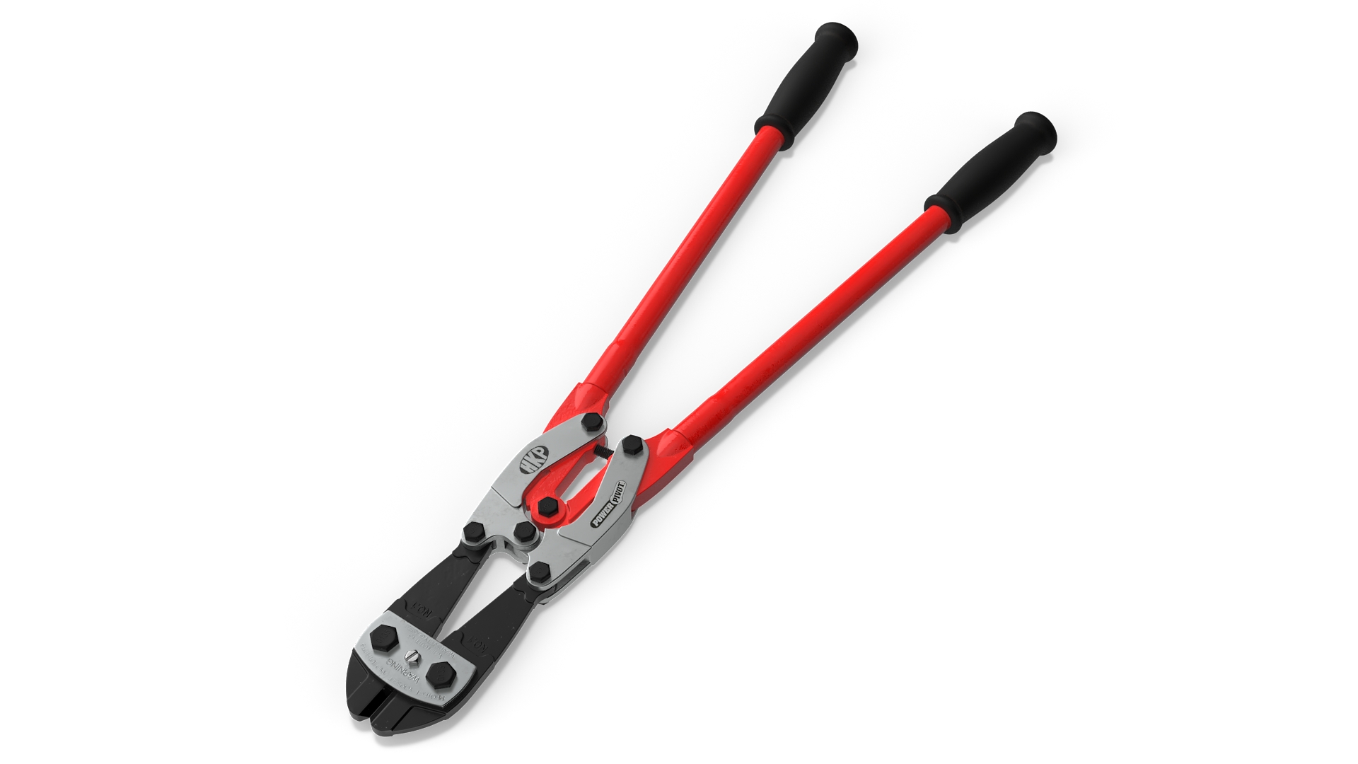 3D Industrial Bolt Cutter Tool Red