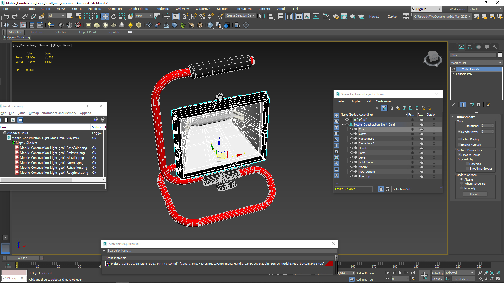 3D Mobile Construction Light Small