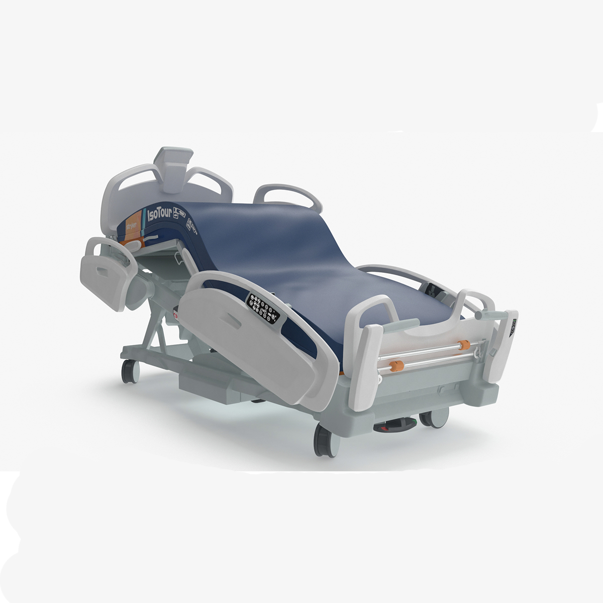 Stryker Procuity ZM Smart Hospital Bed Rigged for Maya 3D model