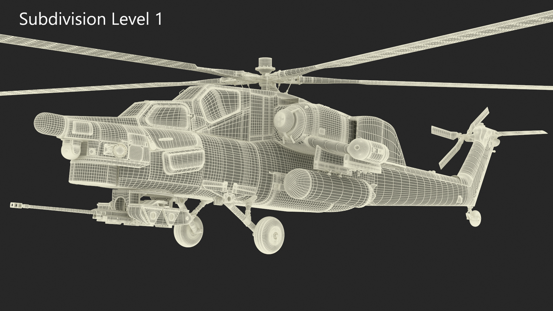 3D Combat Helicopter Mi-28 model