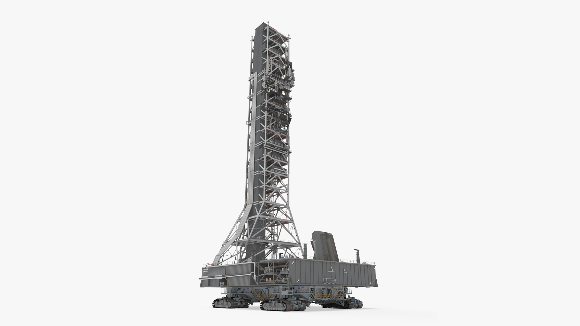 SLS Launch Pad with Missile Crawler Transporter 3D