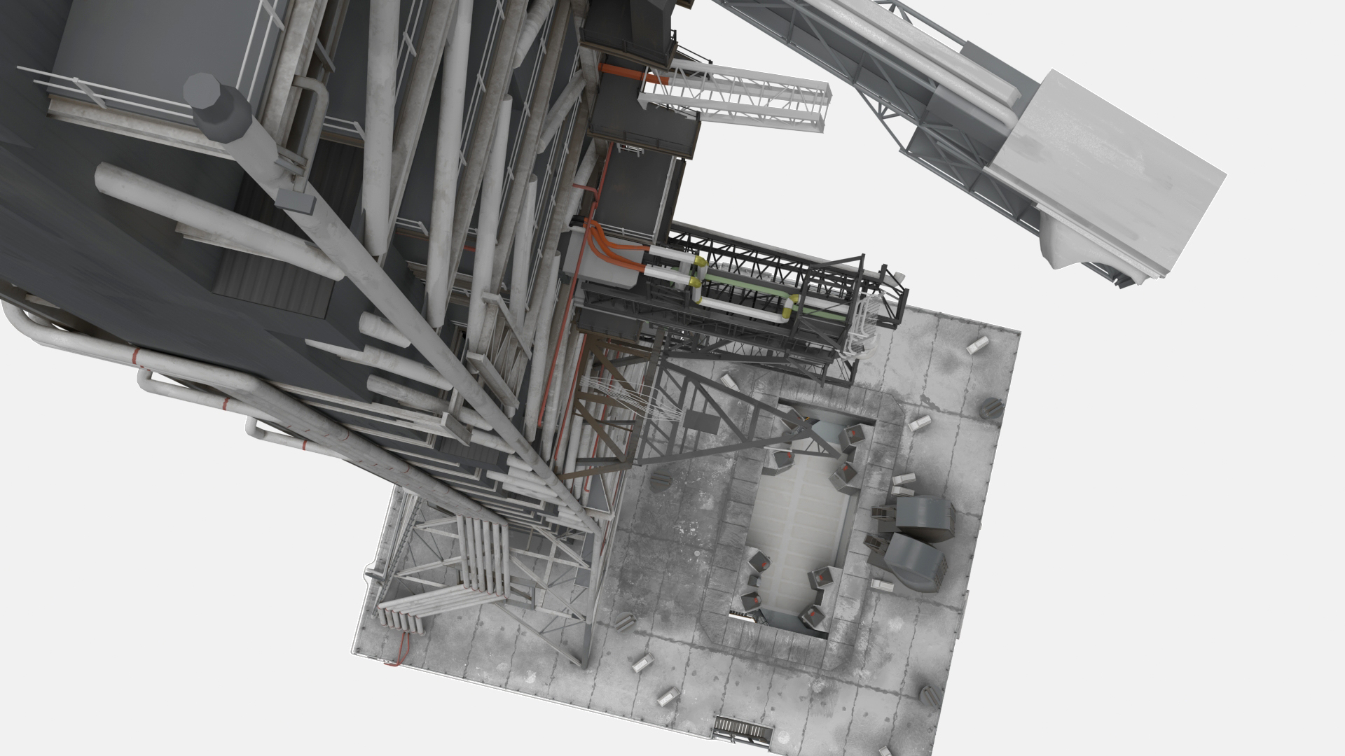 SLS Launch Pad with Missile Crawler Transporter 3D