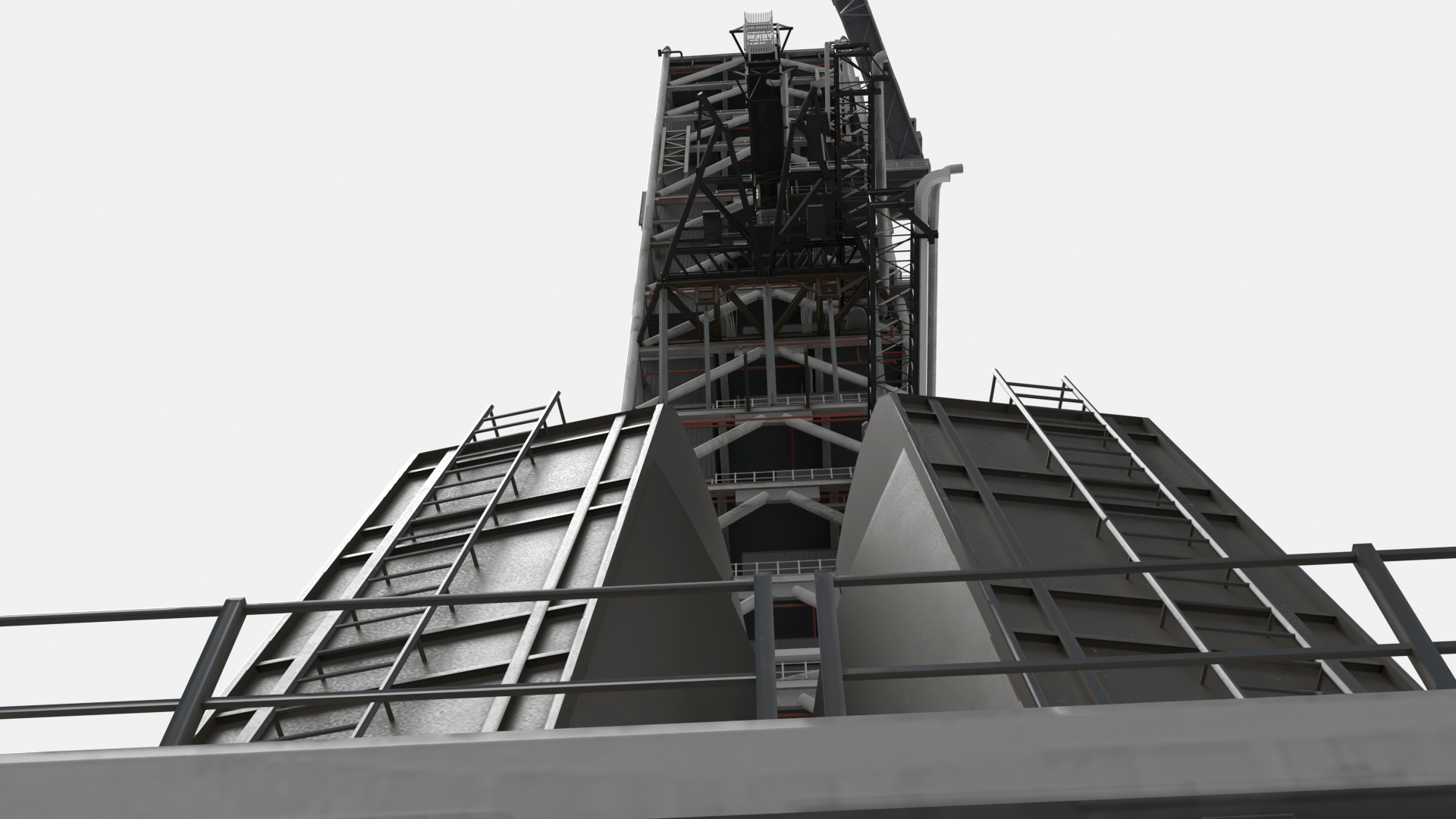 SLS Launch Pad with Missile Crawler Transporter 3D