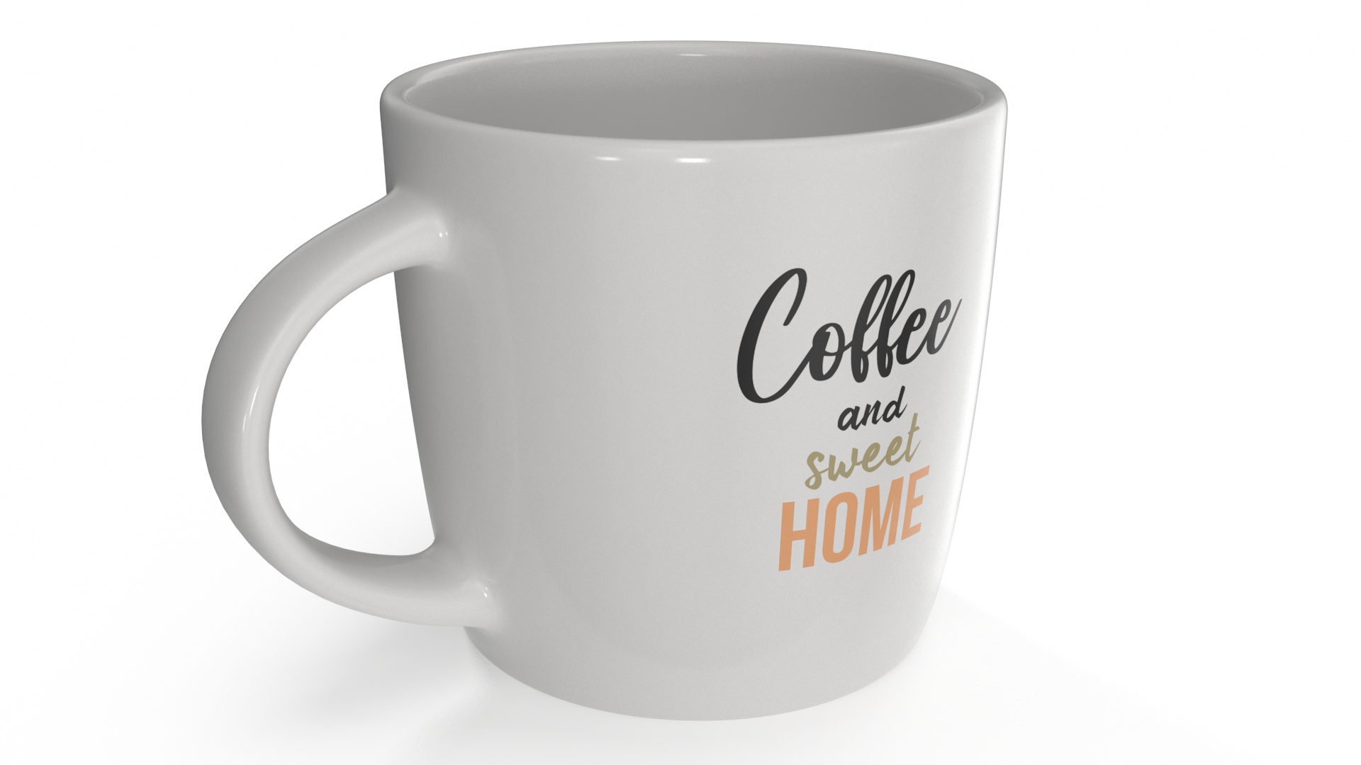 3D Coffee Mug Painted model
