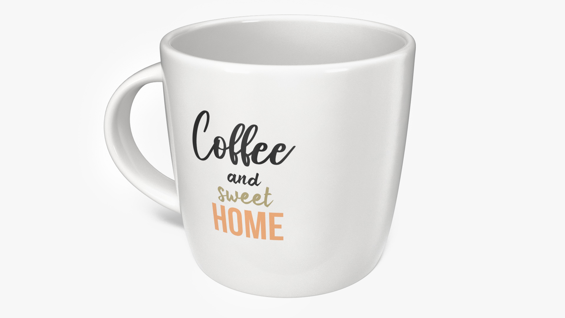 3D Coffee Mug Painted model