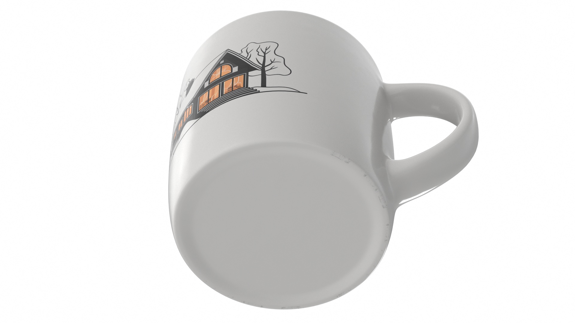 3D Coffee Mug Painted model