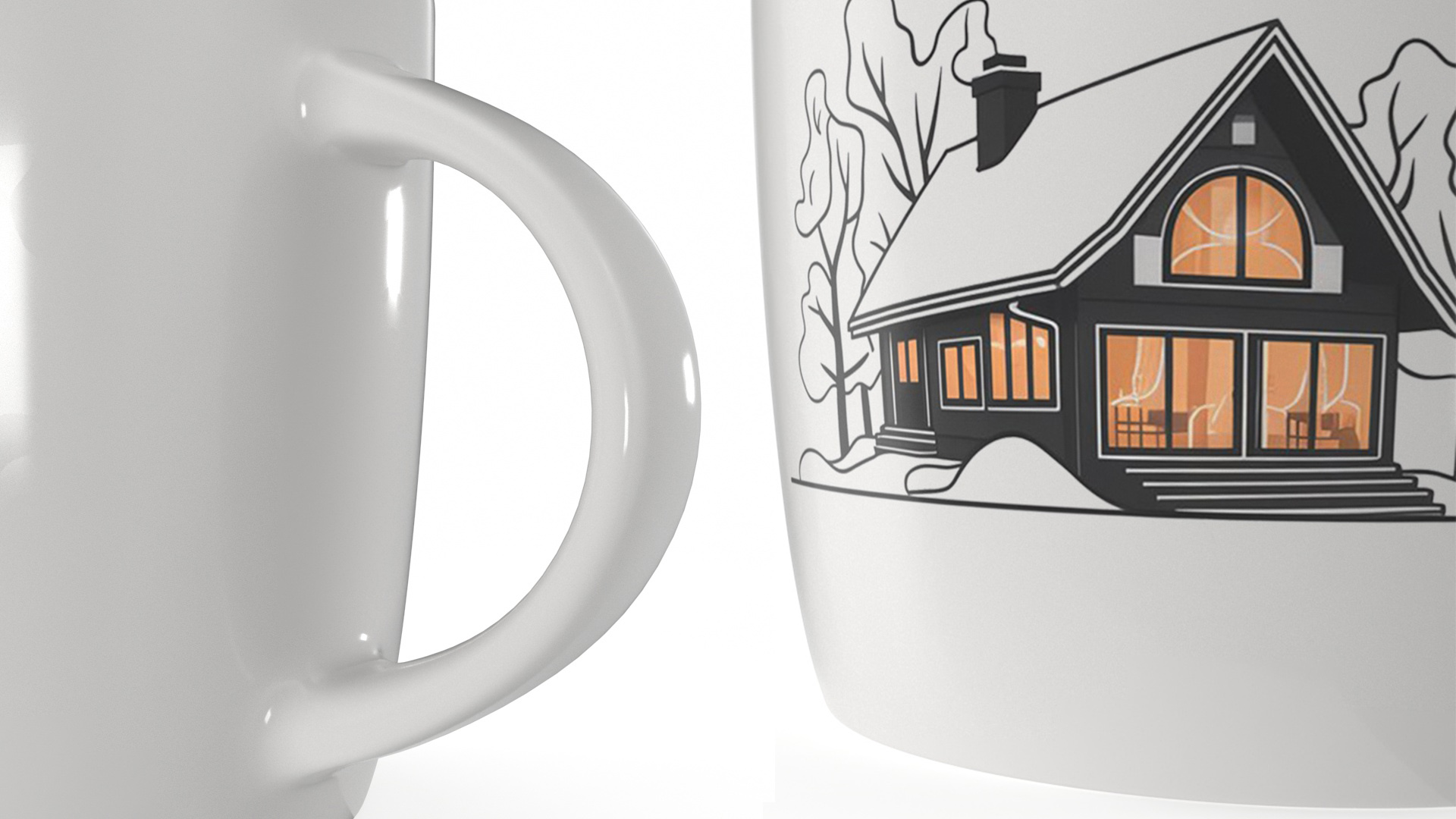 3D Coffee Mug Painted model