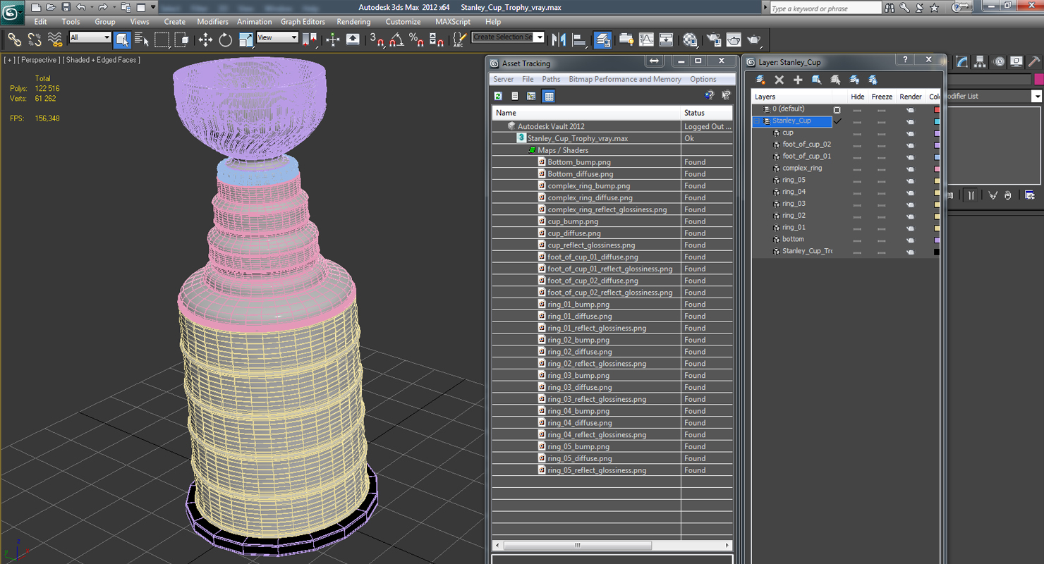 3D Stanley Cup Trophy model