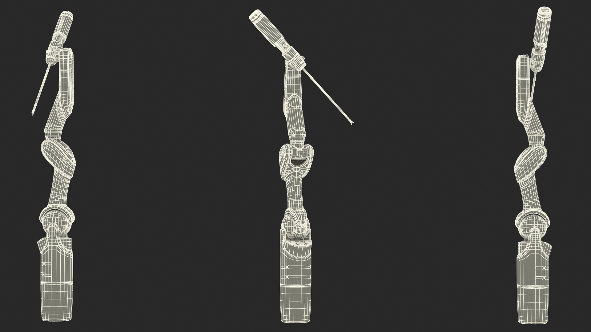 3D DLR MIRO Medical Versatile Robotic Arm model