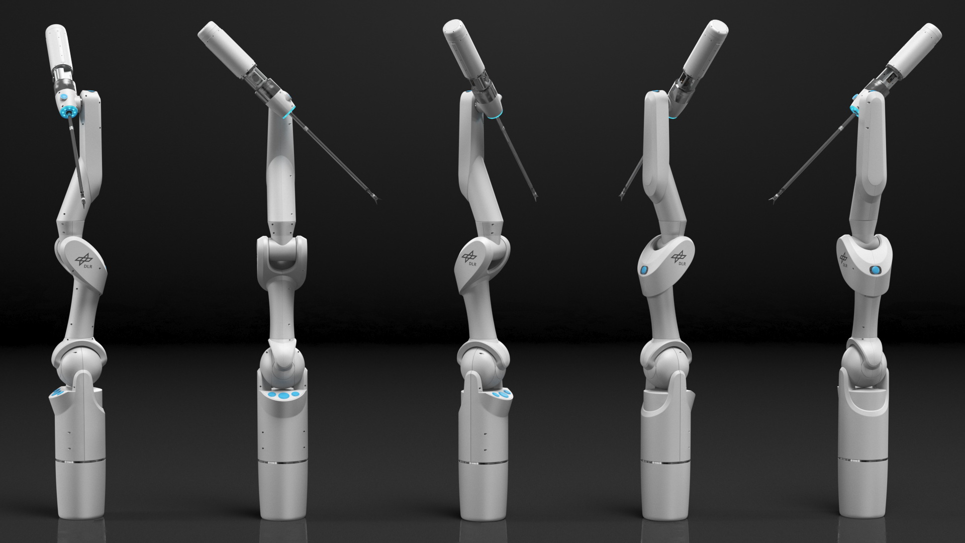 3D DLR MIRO Medical Versatile Robotic Arm model