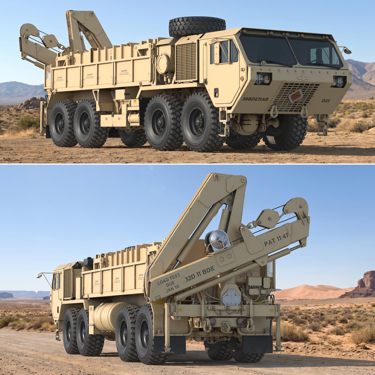 Military Cargo Loader Missile Transporter - Simplified