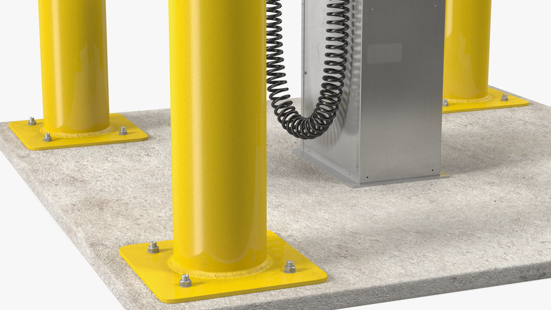 3D Self Service Tire Air Station Pillar