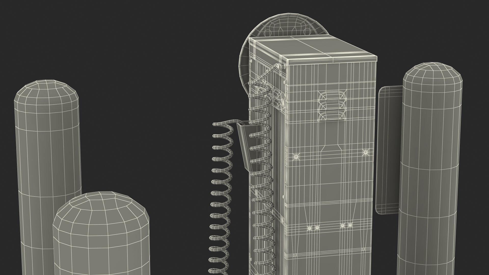 3D Self Service Tire Air Station Pillar