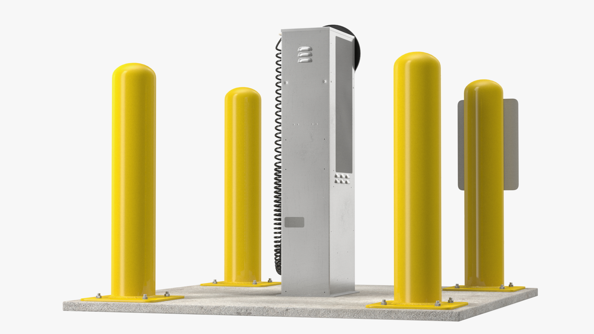 3D Self Service Tire Air Station Pillar