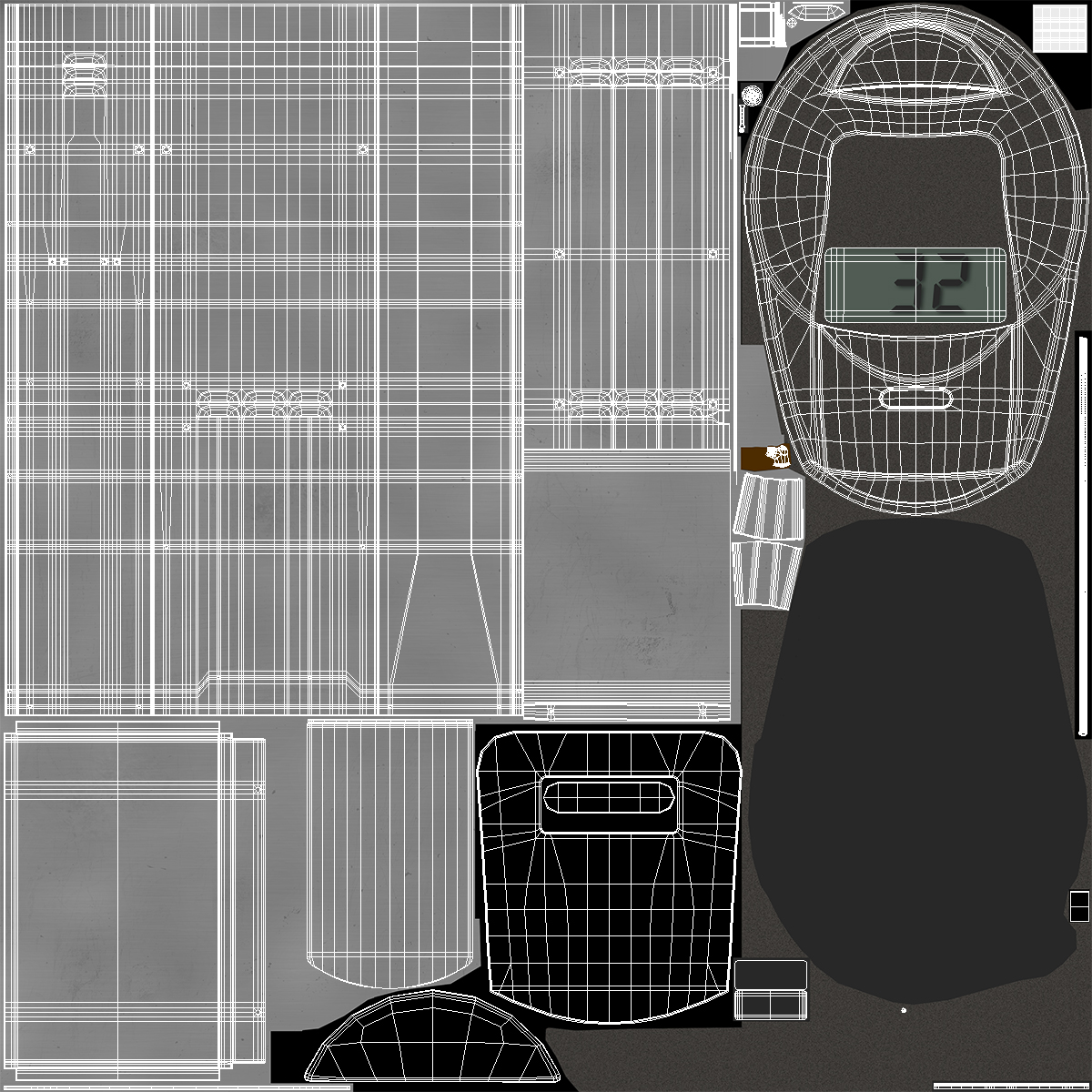 3D Self Service Tire Air Station Pillar
