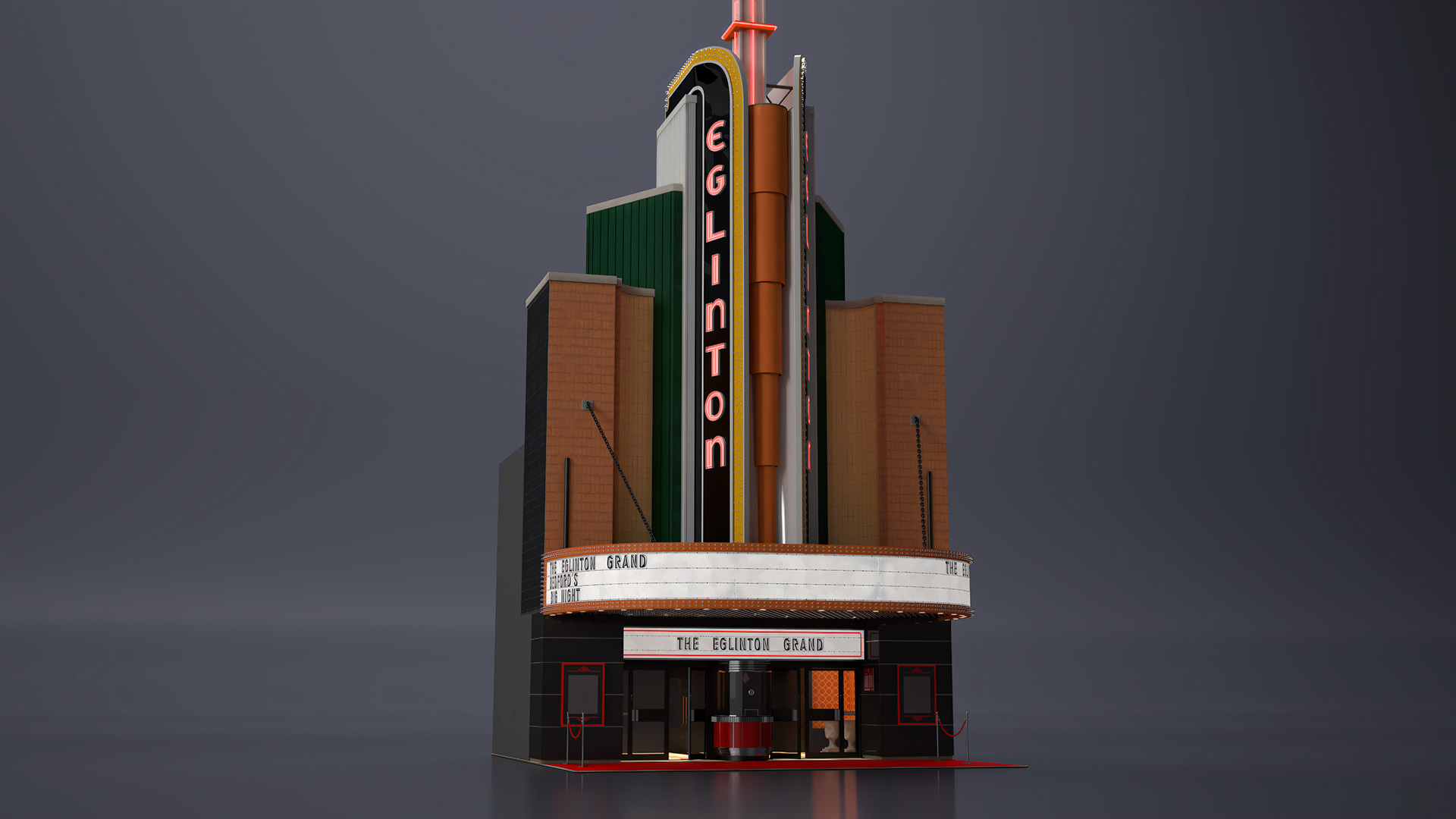 3D model The Eglinton Grand Entrance with Night Lights