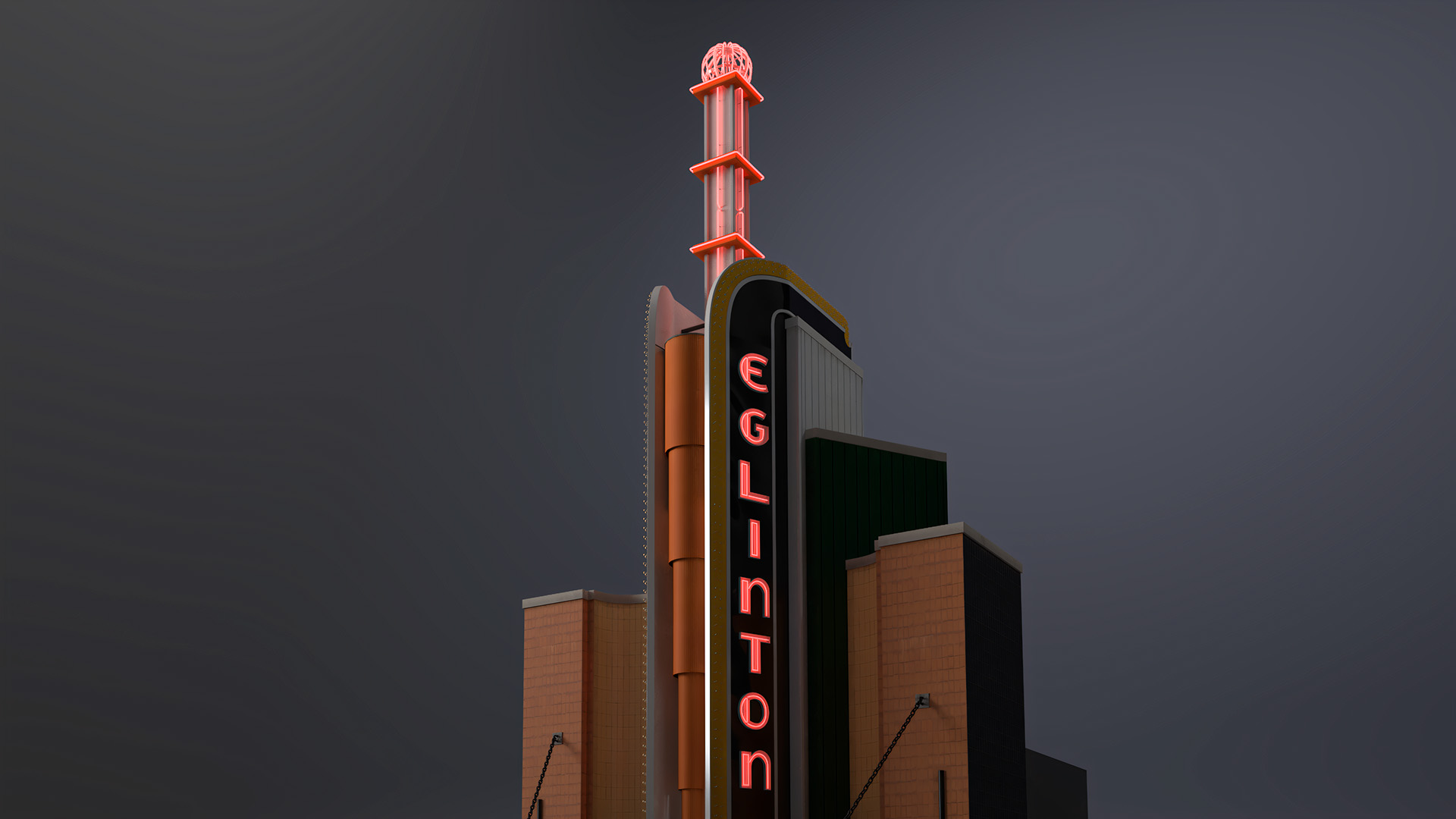 3D model The Eglinton Grand Entrance with Night Lights