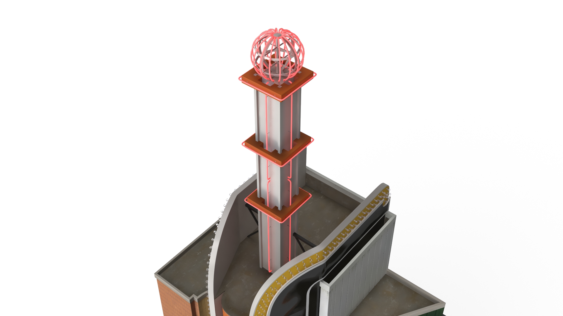 3D model The Eglinton Grand Entrance with Night Lights
