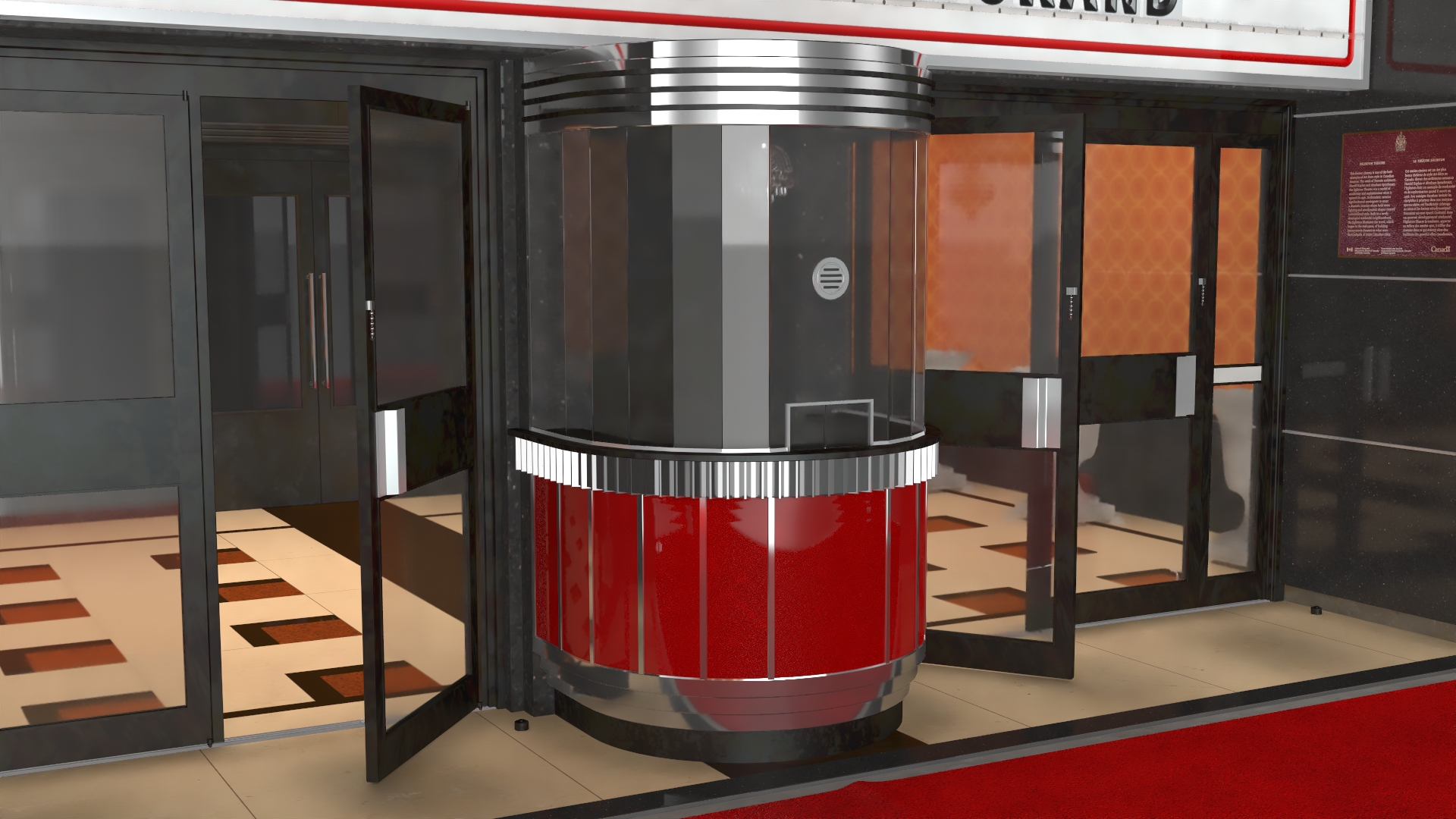3D model The Eglinton Grand Entrance with Night Lights