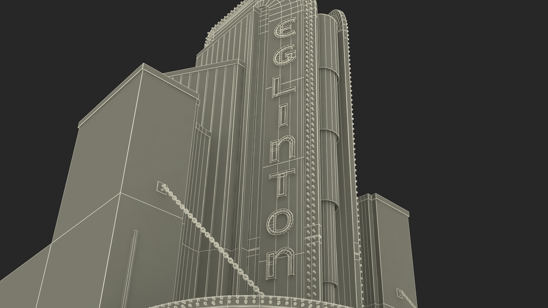 3D model The Eglinton Grand Entrance with Night Lights
