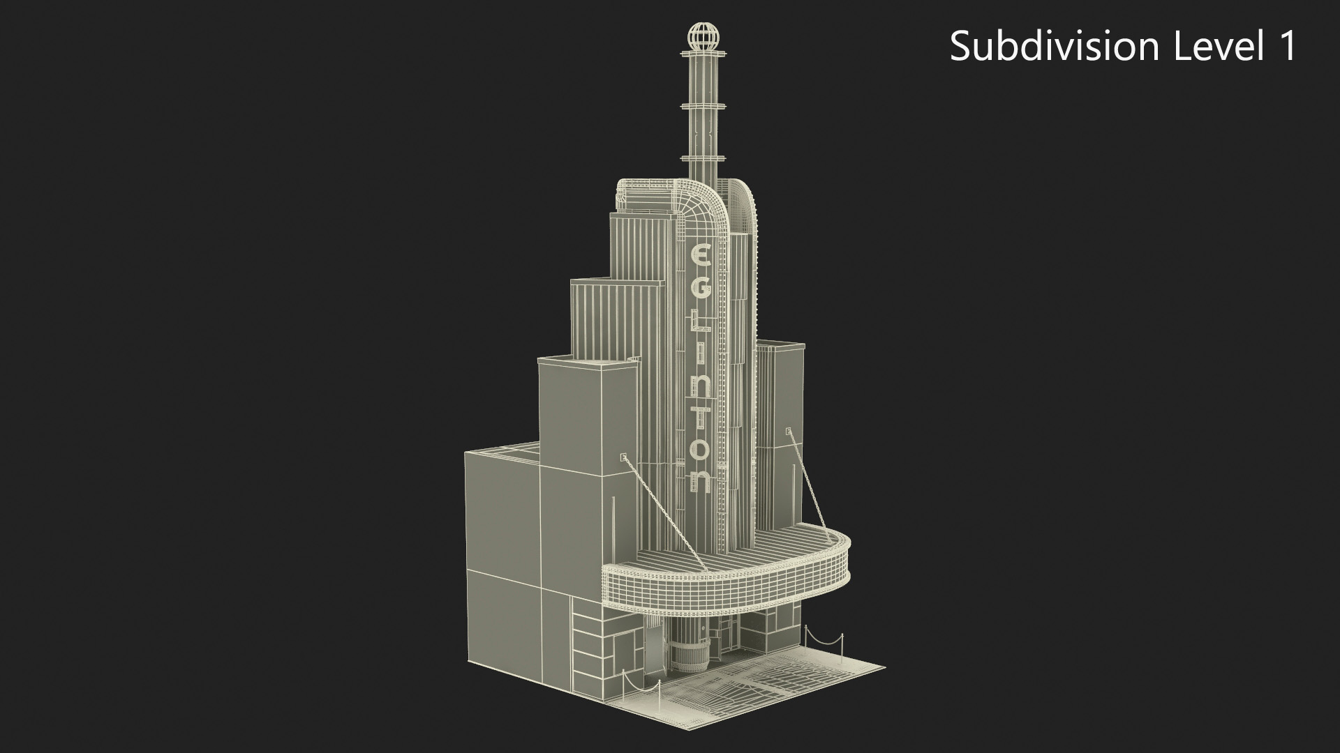 3D model The Eglinton Grand Entrance with Night Lights