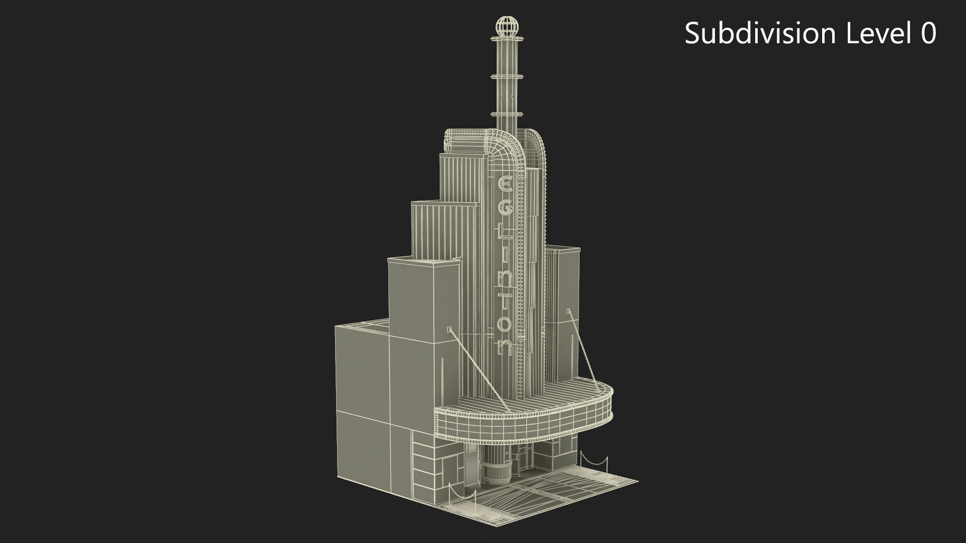 3D model The Eglinton Grand Entrance with Night Lights