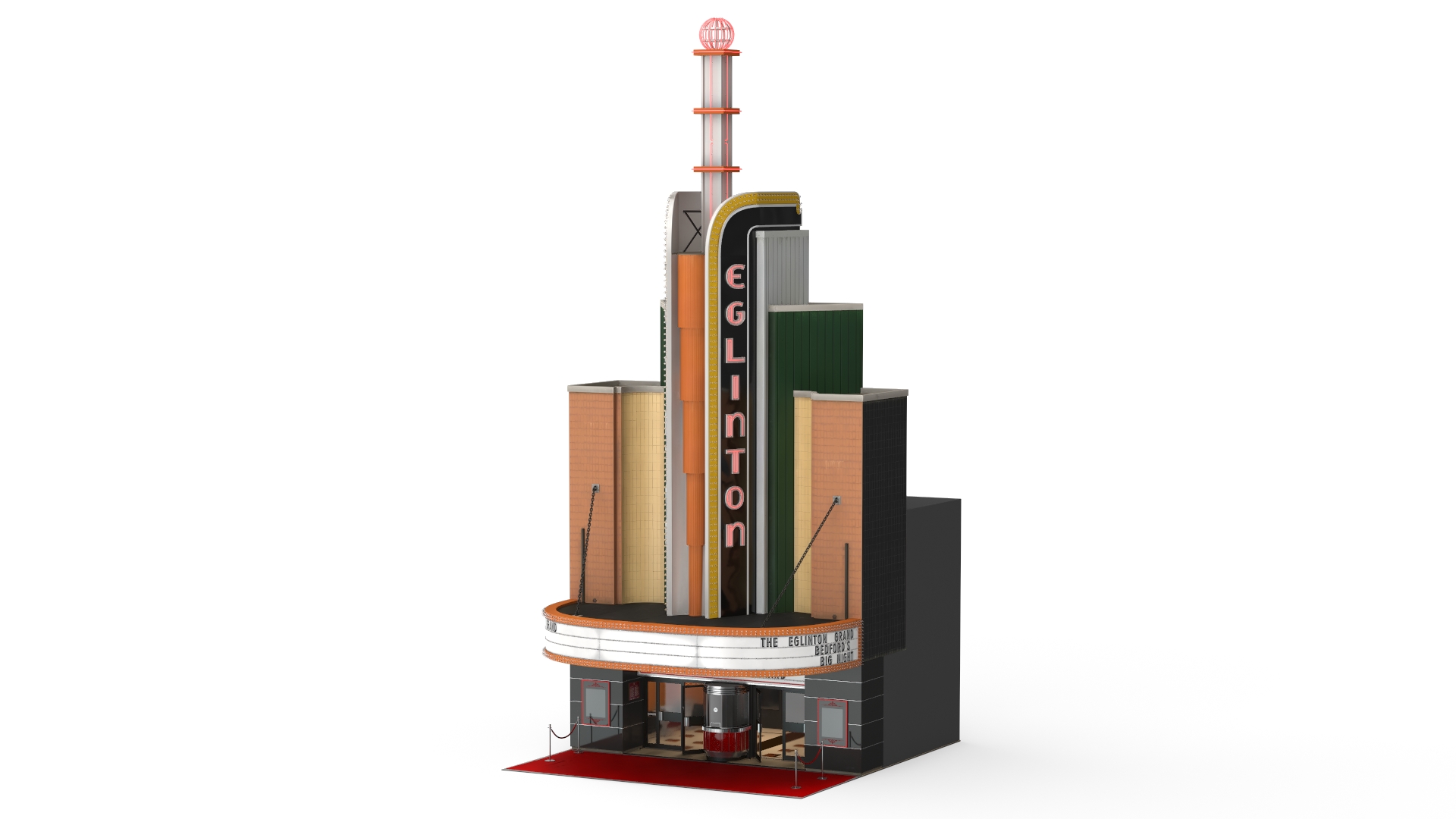 3D model The Eglinton Grand Entrance with Night Lights