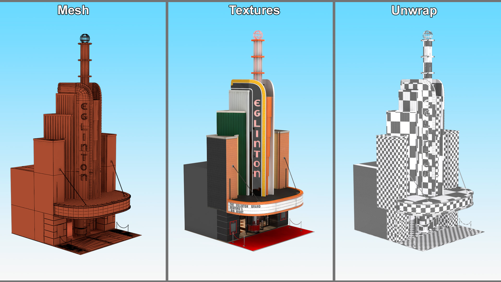 3D model The Eglinton Grand Entrance with Night Lights