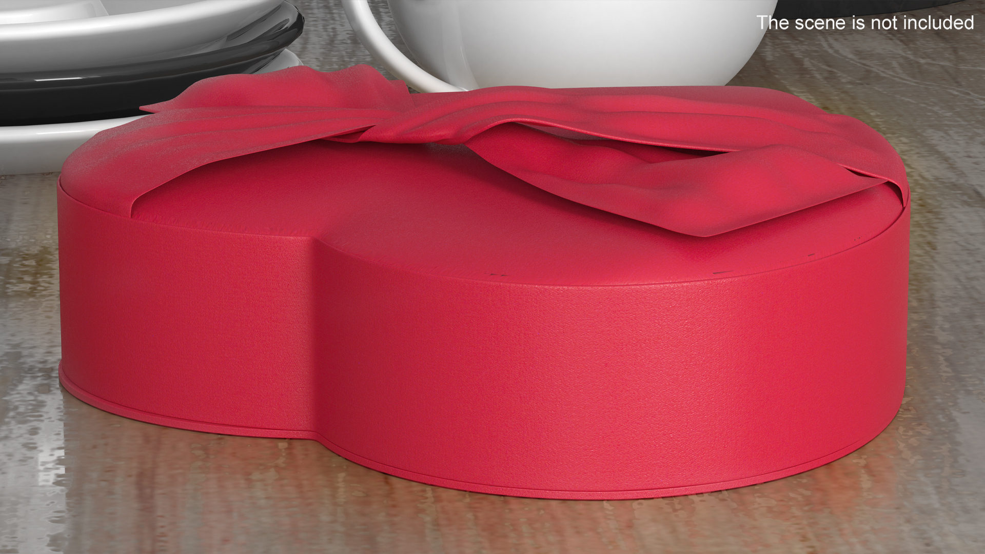 3D Fabric Heart Chocolate Candies Gift Box Godiva