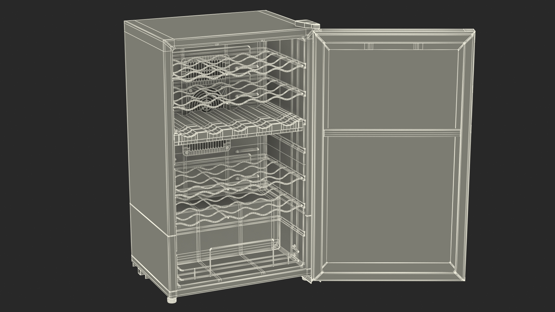 3D Dual Zone 32 Bottle Wine Cooler
