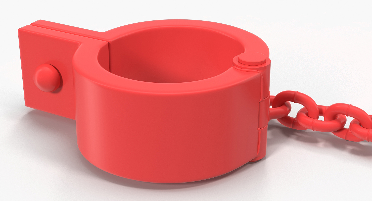 3D Old Heavy Prisoner Ball and Chain model
