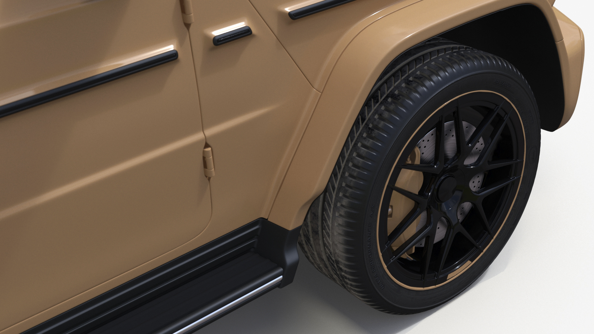 Luxury SUV Generic Beige 3D model