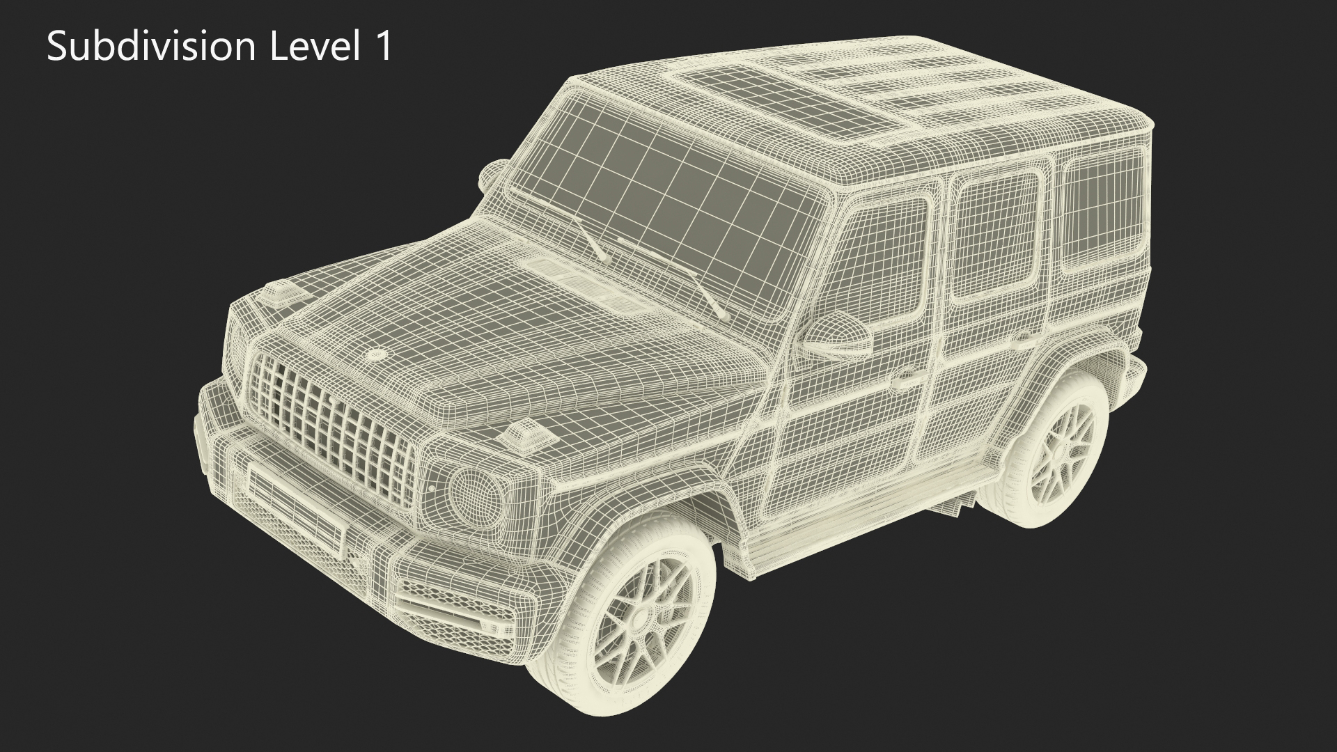 Luxury SUV Generic Beige 3D model