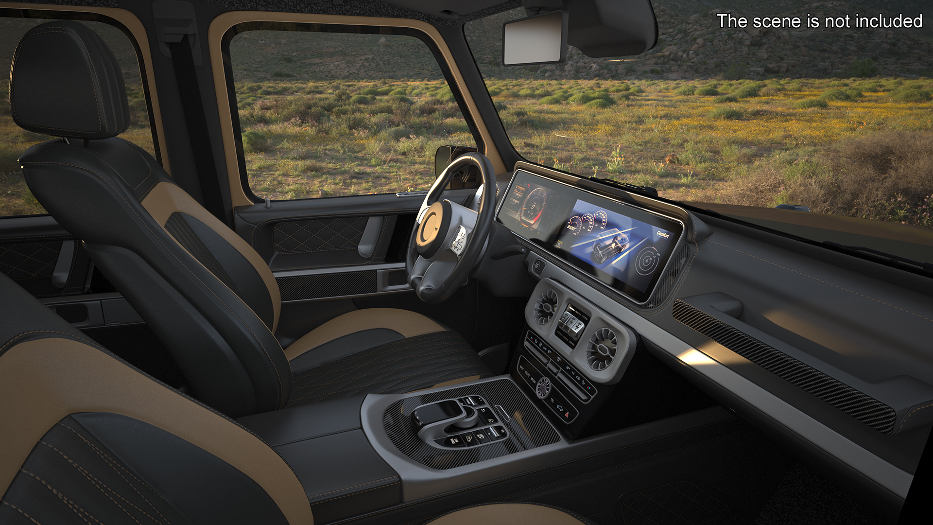Luxury SUV Generic Beige 3D model
