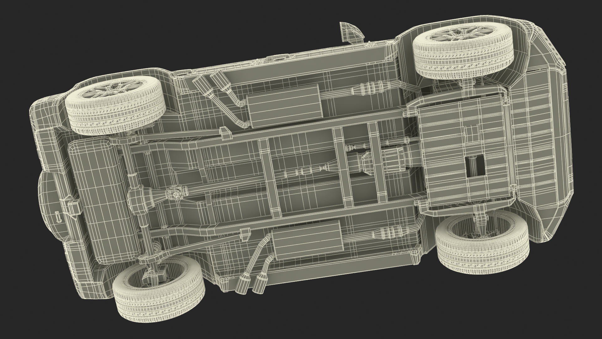 Luxury SUV Generic Beige 3D model