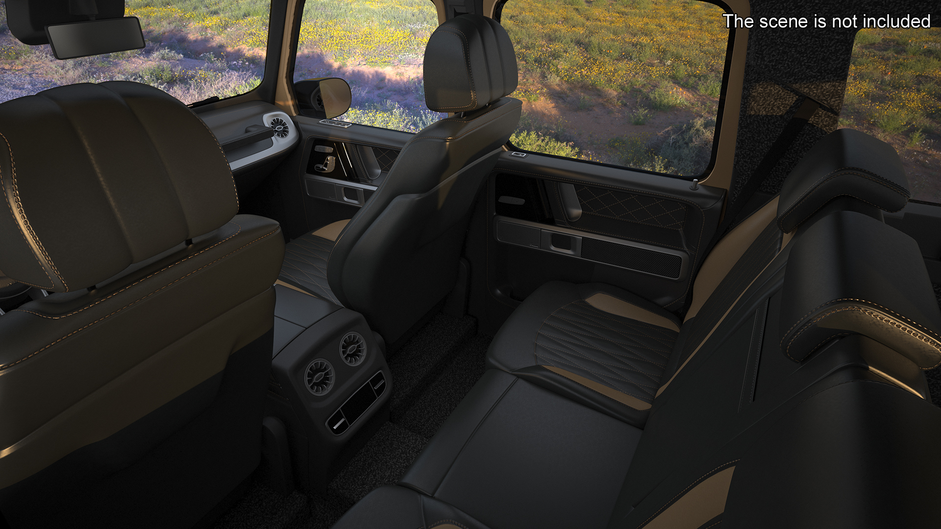 Luxury SUV Generic Beige 3D model